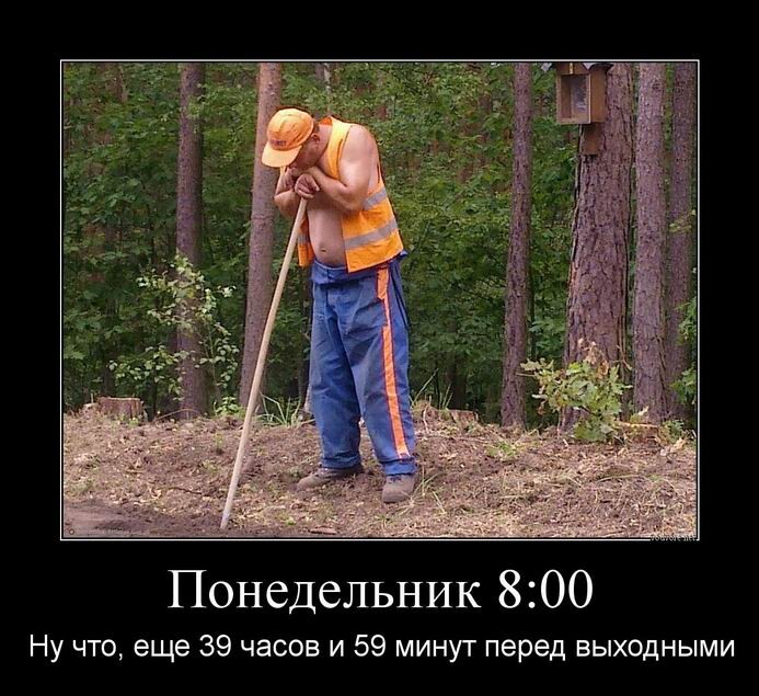 Демотиваторы на Бугаге: понедельник, восемь утра (14 фото)